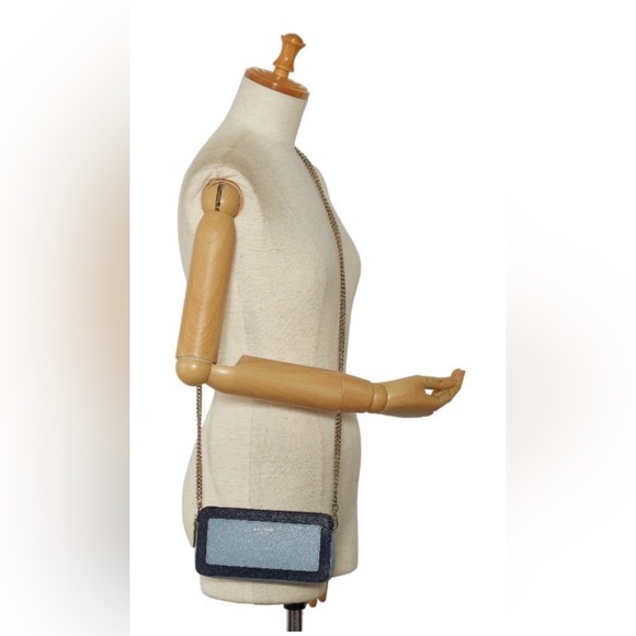 EUC Kate Spade Margaux Double Zip Bicolor Leather Chain Wallet Shoulder BAG - Picture 2 of 12